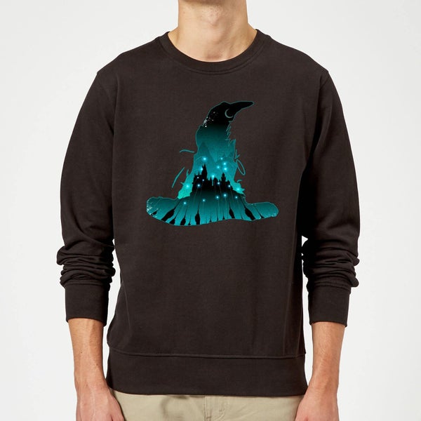 Harry Potter Hogwarts Silhouette Sweatshirt - Black