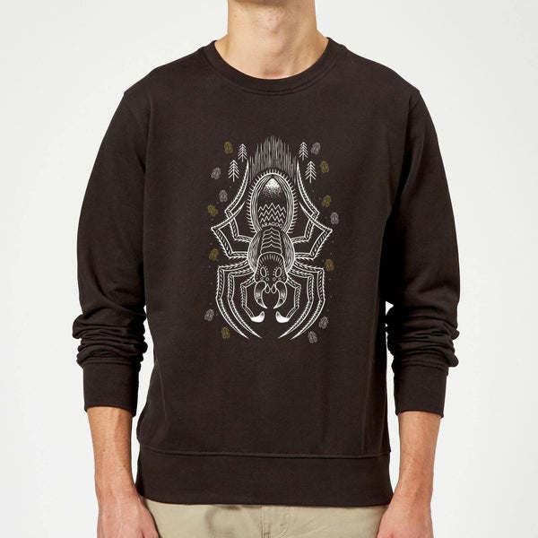 Harry Potter Aragog Line Art Sweatshirt - Black