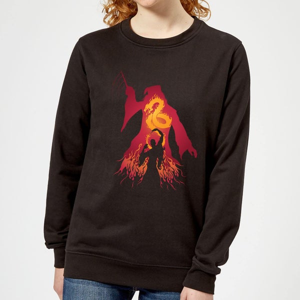 Harry Potter Dumbledore Silhouette Women's Sweatshirt - Black