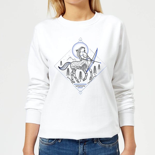 Harry Potter Centaur Line Art Women's Sweatshirt - White