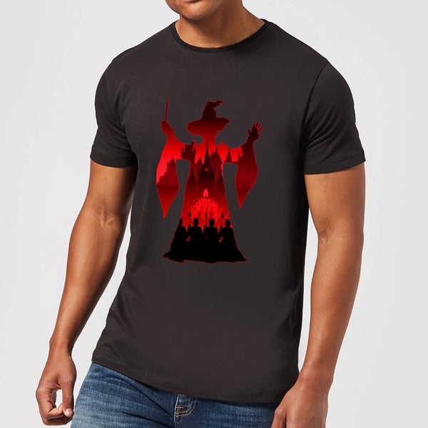T-Shirt Homme Silhouette de Minerva McGonagall - Harry Potter - Noir