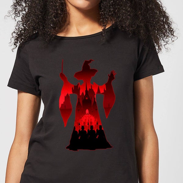Harry Potter Minerva McGonagall Silhouet dames t-shirt - Zwart