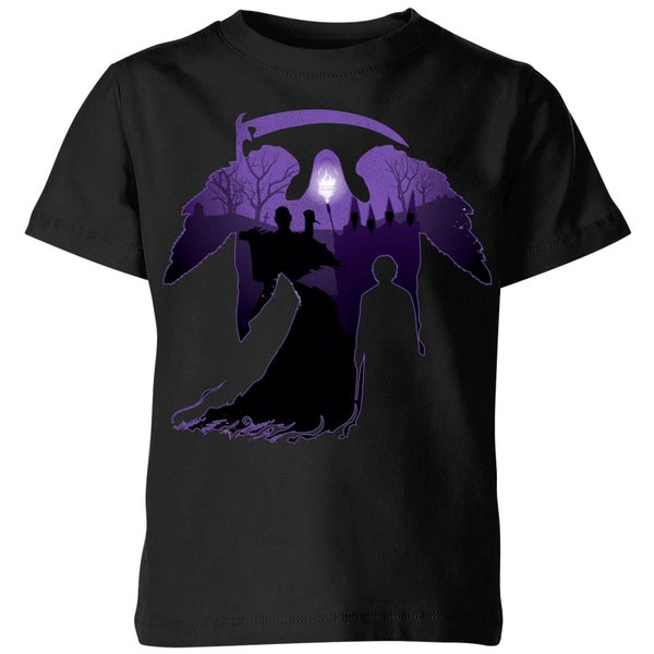 Harry Potter Graveyard Silhouet kinder t-shirt - Zwart