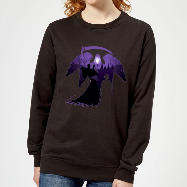 Harry Potter Graveyard Silhouette Women's Sweatshirt - Black