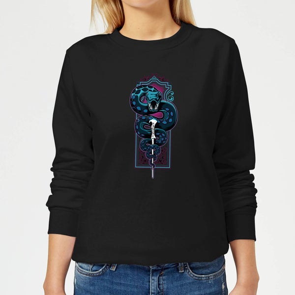 Harry Potter Neon Basilisk Women's Sweatshirt - Black