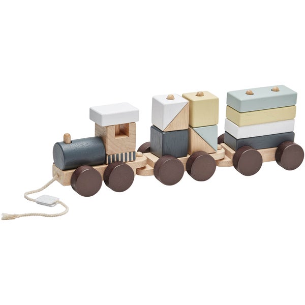 Kids Concept Block Train - Natural