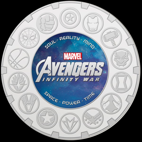Marvel Avengers: Infinity War Luxe Edition 65mm Silber Edition Sammelmünze