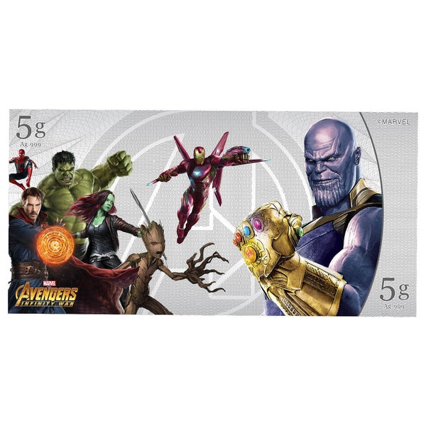 Marvel Avengers: Infinity War Silberschein Sammelartikel