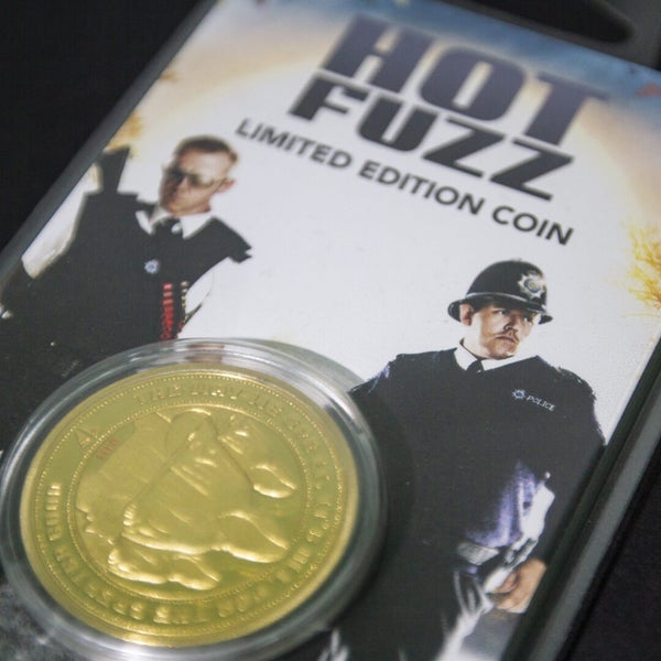 Hot Fuzz "For The Greater Good" Sammelmünze: Gold Variante- Zavvi Exklusiv (Limitiert auf 1000)