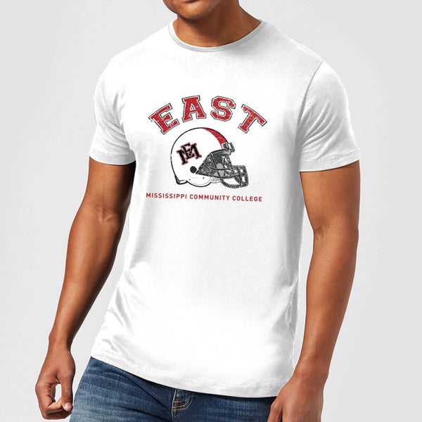 East Mississippi Community College Helmet Men's T-Shirt - White