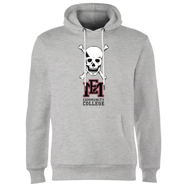 East Mississippi Community College Skull and Logo Hoodie - Grey