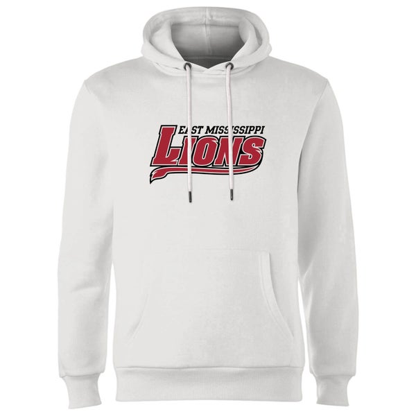East Mississippi Community College Lions Script Logo Hoodie - White