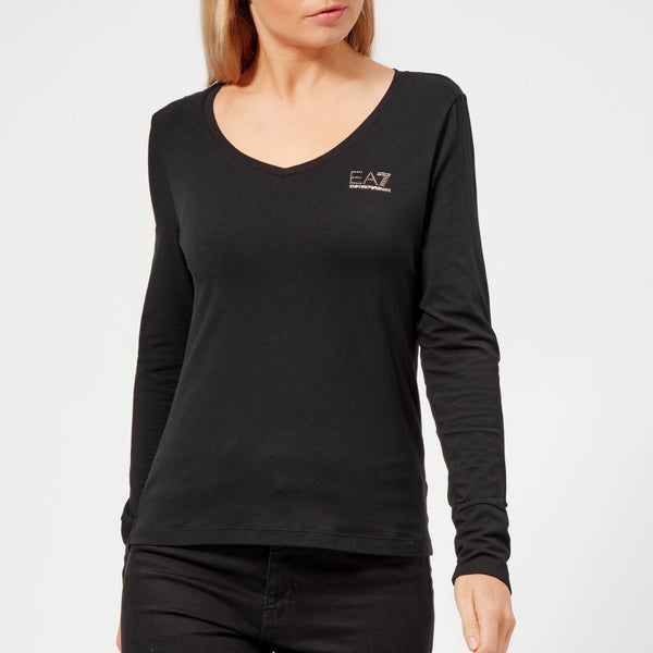 Emporio Armani EA7 Women's Train Evolution Long Sleeve T-Shirt - Black