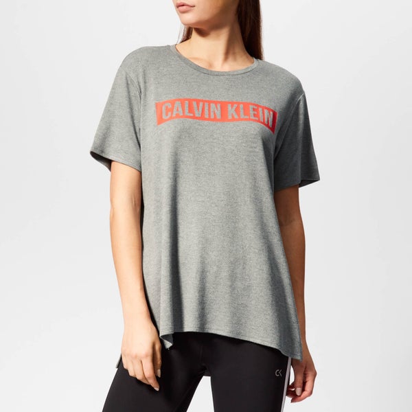 Calvin Klein Performance Women's Short Sleeve Logo T-Shirt - Medium Grey Heather