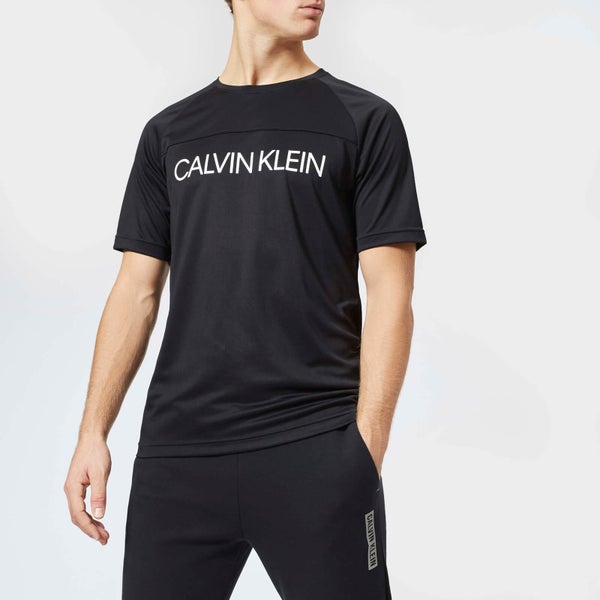 Calvin Klein Performance Men's Large Logo Short Sleeve T-Shirt - CK Black
