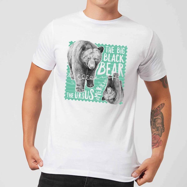 T-Shirt Homme Ours Brun - Natural History Museum - Blanc