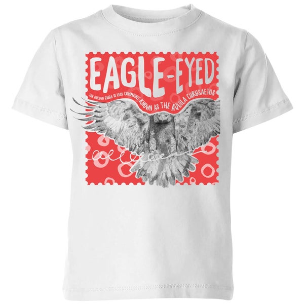 Natural History Museum Eagle Eyed Kids' T-Shirt - White