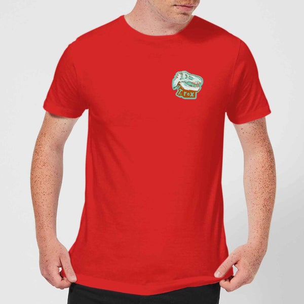 Natural History Museum T-Rex Badge Men's T-Shirt - Red