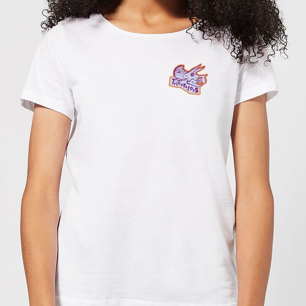 Natural History Museum Triceratops Badge Women's T-Shirt - White