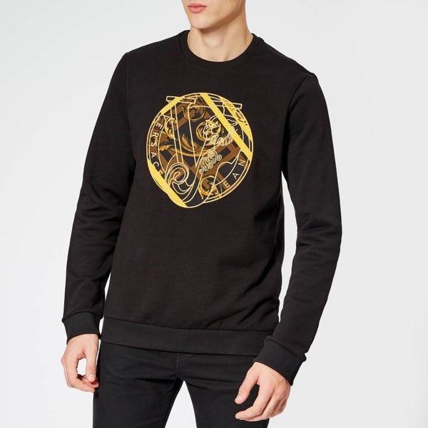 Versace Jeans Men's Circle Logo Sweatshirt - Black