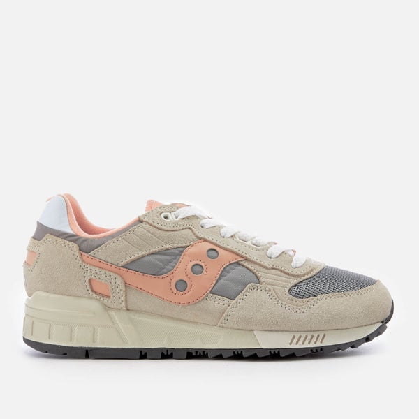 Saucony Women's Shadow 5000 Vintage Trainers - Off-White/Grey/Pink