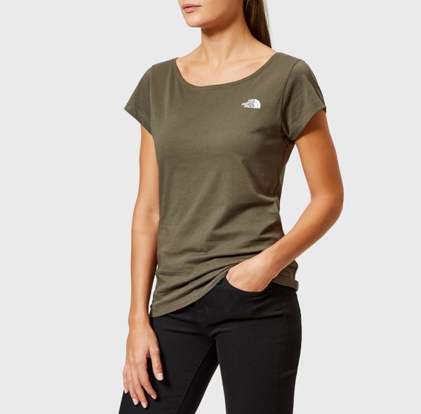 The North Face Women's Redbox Short Sleeve Crew Neck T-Shirt - New Taupe Green