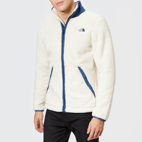 The North Face Men's Campshire Full Zip Pile Fleece - Vintage White/Shady Blue