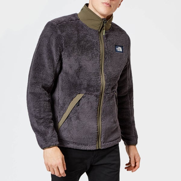 The North Face Men's Campshire Full Zip Pile Fleece - Weathered Black/New Taupe Green