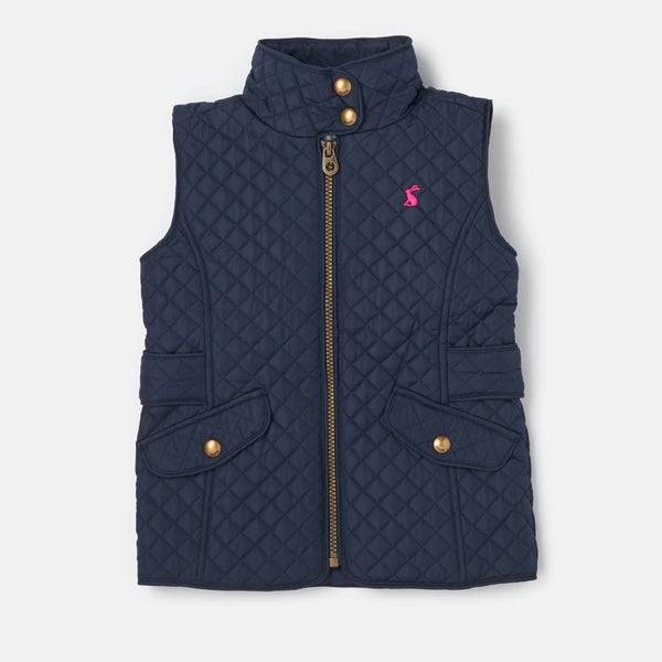 Joules Girls' Jilly Quilted Gilet - French Navy