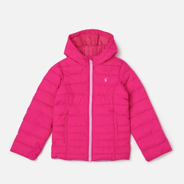 Joules Girls' Kinnaird Packaway Coat - True Pink