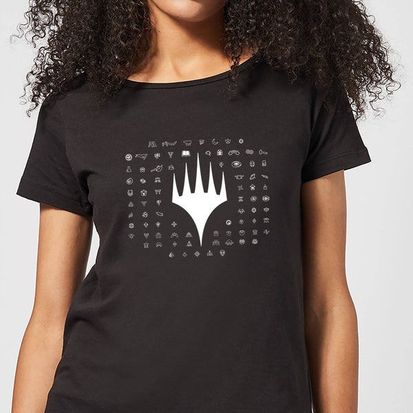 T-Shirt Femme Emblèmes 25e Anniversaire de Magic : The Gathering - Noir