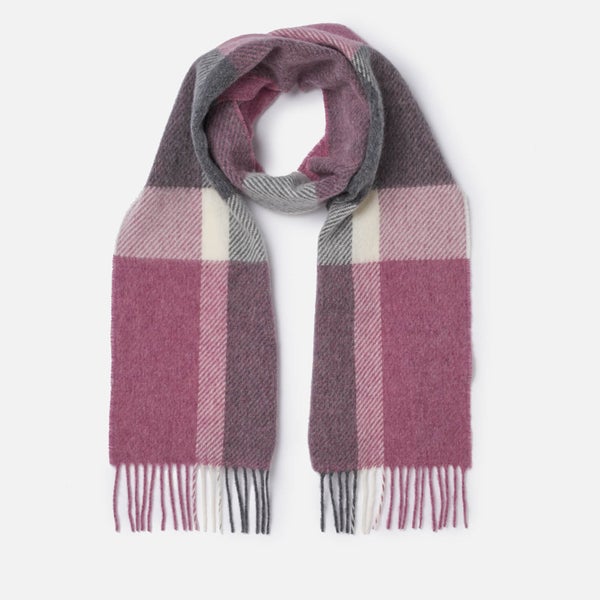 Barbour Women's Hamble Check Scarf - Lilac /Grey