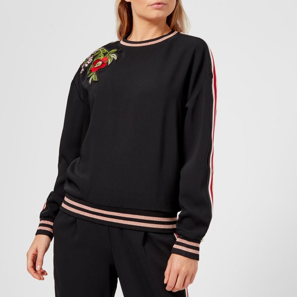 Ted Baker Women's Maddeyy Embroidered Trim Sweater - Black