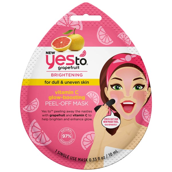 Маска-пилинг с грейпфрутом yes to Grapefruit Peel-Off Mask Single Use
