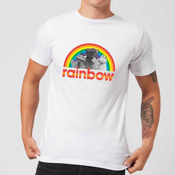 Rainbow Logo Characters Herren T-Shirt - Weiß