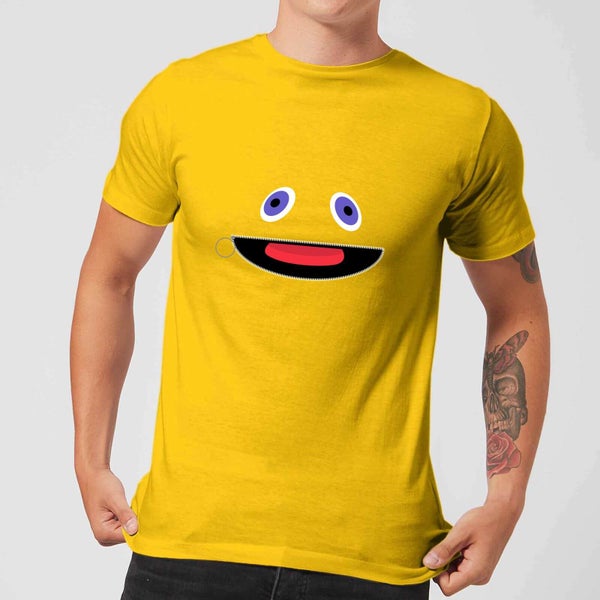Rainbow Zippy Face Men's T-Shirt - Yellow