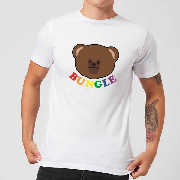 T-Shirt Homme Bungle Club Rainbow - Blanc