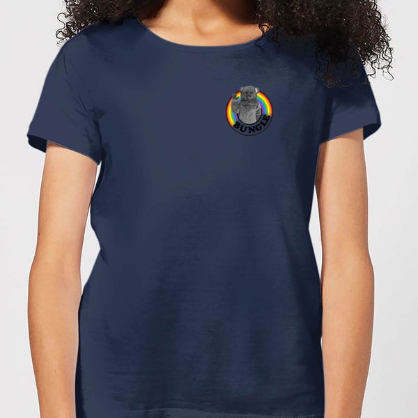 Rainbow Bungle Pocket Women's T-Shirt - Navy