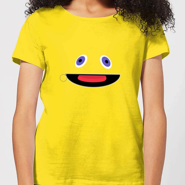 Rainbow Zippy Face Women's T-Shirt - Yellow
