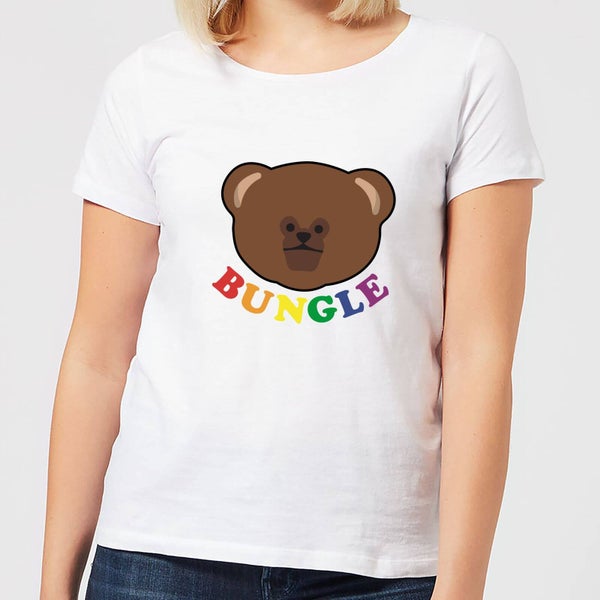 T-Shirt Femme Bungle Club Rainbow - Blanc