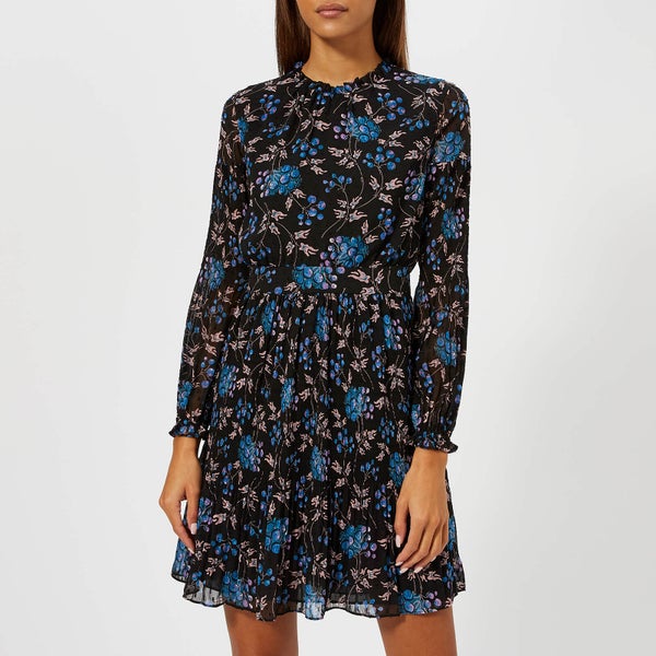 Whistles Women's Elderberry Print Dobby Dress - Blue/Multi