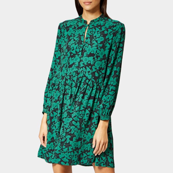 Whistles Women's Jacqueline Deco Print Shirt Dress - Green/Multi