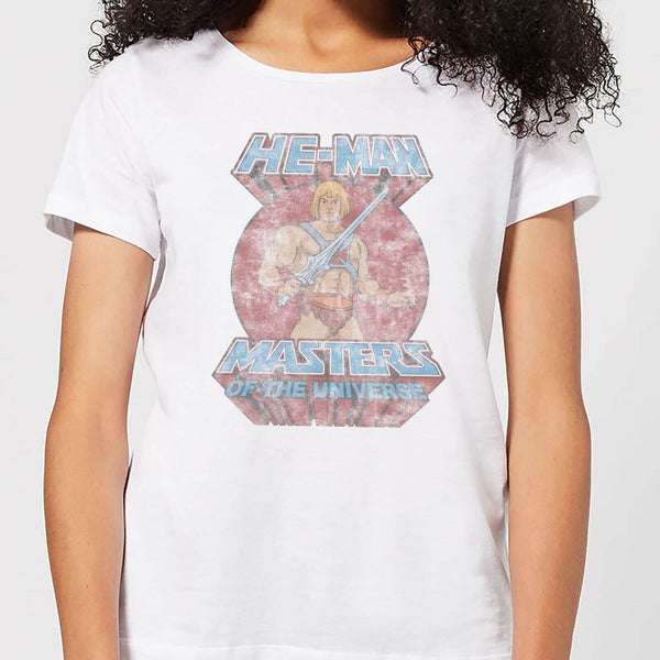 He-Man Faded Women's T-Shirt - White