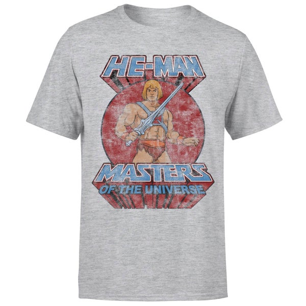 He-Man Distressed Men's T-Shirt - Grey