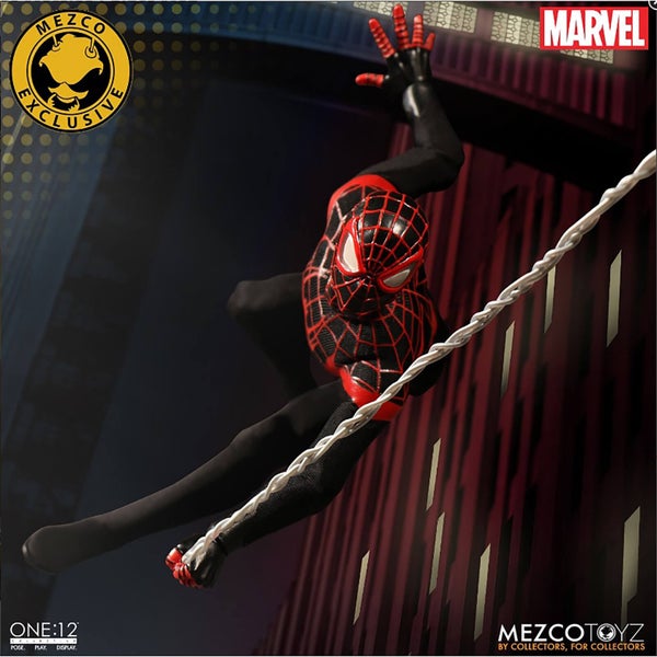 Figurine Miles Morales Spider-Man Collective Mezco Échelle 1/12 - Exclusivité - NYCC 2017