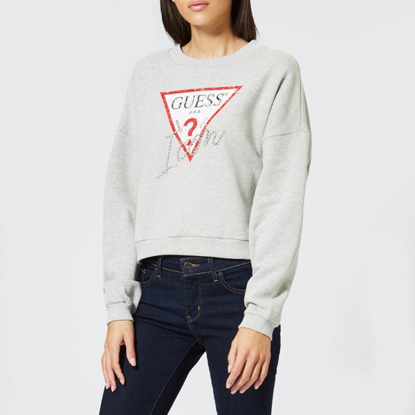 Guess Women's Icon Fleece Sweatshirt - Grey