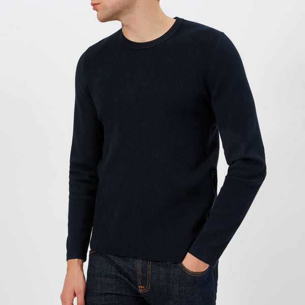 Michael Kors Men's Detailed Side Zip Sweater - Midnight