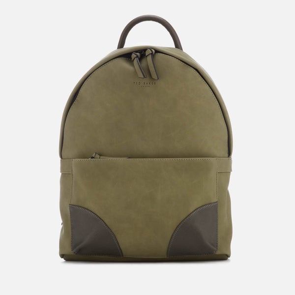 Ted Baker Men's Graveet Nubuck PU Backpack - Olive