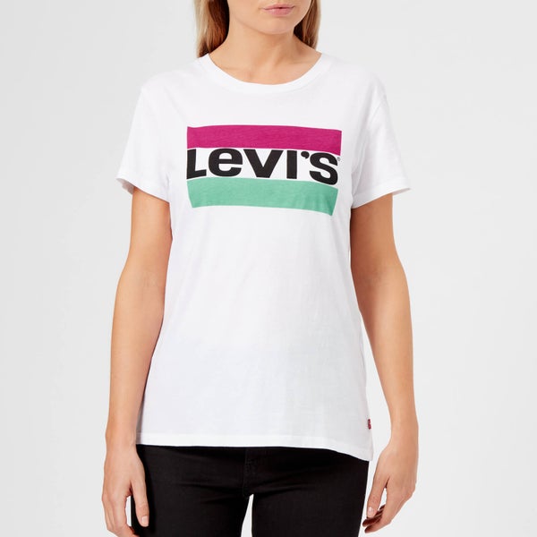 Levi's Women's The Perfect T-Shirt - Pastel Sportswear Logo White