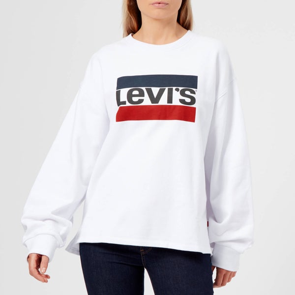 Levi's Women's Graphic Big Sleeve Sweatshirt - White